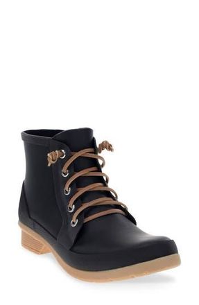 Chooka Waterproof Lace Up Bootie in Black at Nordstrom Rack, Size 10