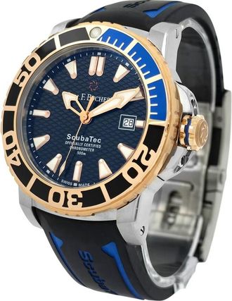 Bucherer Pre-owned Carl F. Bucherer Patravi ScubaTec Automatic Chronometer Black Dial Mens Watch 00.10632.24.33.01