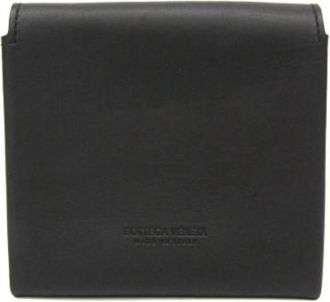 Bottega Veneta Pre-owned Leren Portemonnee - unisex - Vintage Accessoires - Zwart - ONE Size - Leer - Vintage