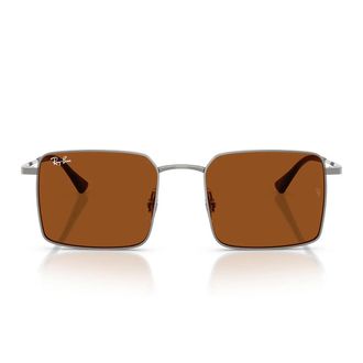 Ray-Ban Sunglasses Rb3782 004/73 Idan Gunmetal/Dark Brown Unisex