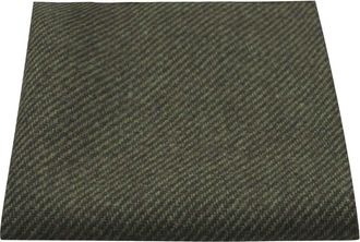 King & Priory Dark Green Sharkskin Pocket Square, Handkerchief