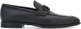 Ferragamo Sleek Leather Loafers with Decorative Strap