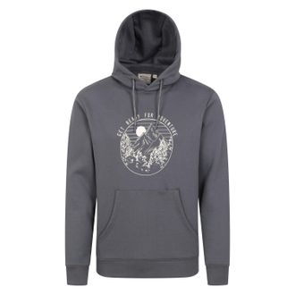 Mountain Warehouse Heren Get Ready For Adventure Hoodie (Houtskool)
