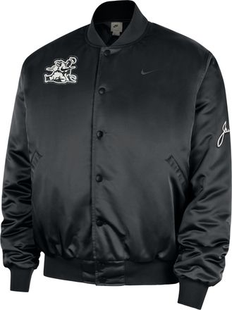 Nike Mens Nike Sportswear Jackie Robinson Satin Jacket in Black | JA0367-010