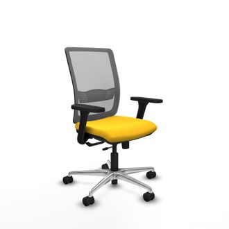 Piqueras y Crespo Silla De Oficina Piqueras Y Crespo Haches Gris Cuero Sint&eacute;tico