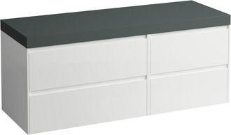 Laufen Lani Encimera De Lavabo Gris Tr&aacute;fico Incl. Mueble Bajo - Laufen