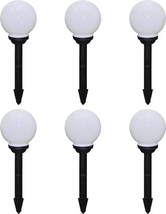 vidaXL L&aacute;mparas De Jard&iacute;n Para Camino 6 Uds Con Pica De Tierra 20 Cm Vidaxl