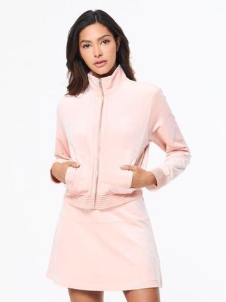 Sergio Tacchini Piera Velour Track Jacket in Evening Sand at Nordstrom, Size Xx-Large