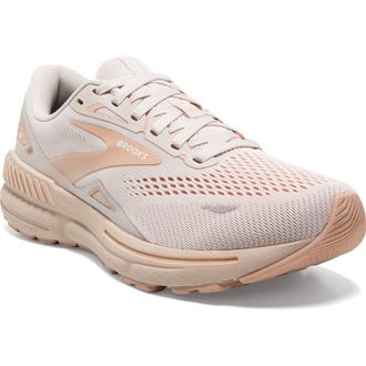 Brooks Adrenaline GTS 23 Sneaker in Crystal Grey/Villa/White at Nordstrom Rack, Size 11