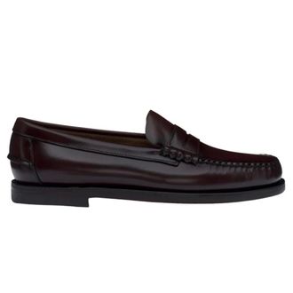 Sebago Loafers, female, Red, Size: 6 1/2 US Classic Dan Moccasin