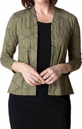Habitat Core Travel Circles Front Jacket In Green