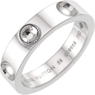 Louis Vuitton White Gold (18K) Band Ring (Pre-Owned)