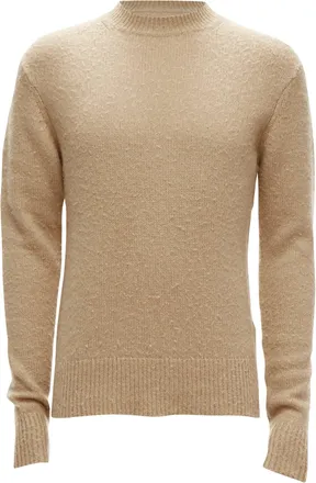 Acne Studios Peele beige wool cashmere brushed crew neck sweater S