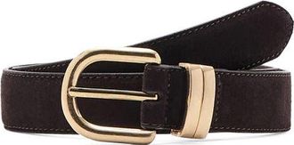 Mango Suede Belt in Chocolate at Nordstrom, Size X-Large