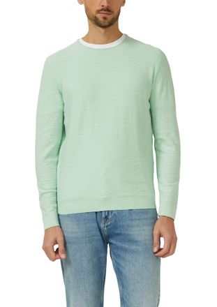s.Oliver Strickpullover S.OLIVER, Herren, Gr. XXL, mint, Strick, Obermaterial: 100% Baumwolle, unifarben, regular fit normal, Rundhals, Rippstrickb&uuml;ndchen, Pul