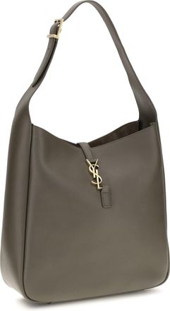 Saint Laurent Womens Le 5 &Agrave; 7 Shoulder Bag Light Musk Calf Leather Bos Taurus