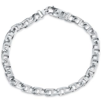 Pompeii3 Mens Marine Link 14k Gold (16gram) or Platinum (26gram) 6mm Bracelet 8.5