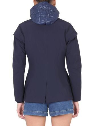 K-Way Hooded Windbreaker Jacket - Blue