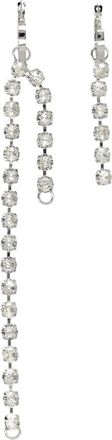 Maison Margiela Rhinestone Drop Earrings - Dames - Oorbellen - Grijs - ONE Size - Accessoires