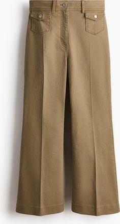 H&M Kn&ouml;chellange Schlaghose - Green