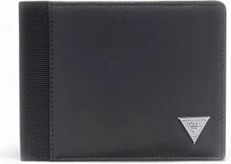 Guess Wallets & Cardholders - Heren - Portefeuilles - Zwart - ONE Size - Leer - Accessoires
