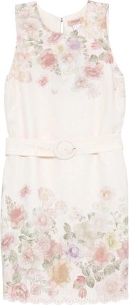Twin-Set Abito Sleeveless Floral Print Mini Dress