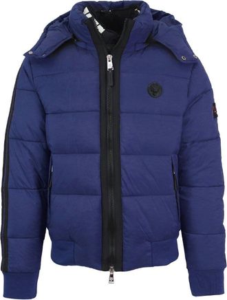 Plein Sport Padded Taped Sleeve Navy Blue Jacket