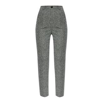 Dolce & Gabbana Dames, Broeken, Grijs, Maat: XS Wol