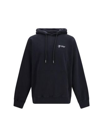 Off-white Black Relaxed Logo Hoodie
