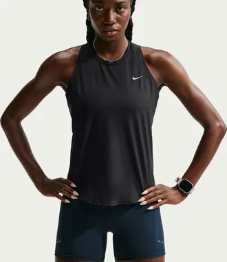 Nike Womens Swift Dri-FIT Running Tank Top in Black | IU1033-010