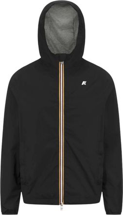 K-Way Jack Stretch Nylon Jersey - Heren - Regenjassen - Zwart - L - Nylon - Jassen