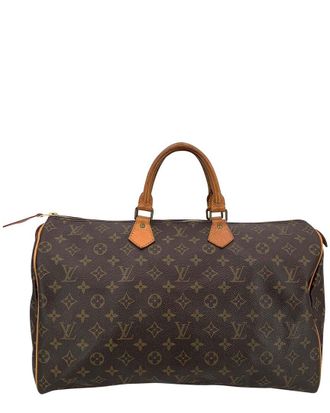 Louis Vuitton Brown Cotton Speedy (Authentic Pre-Loved)