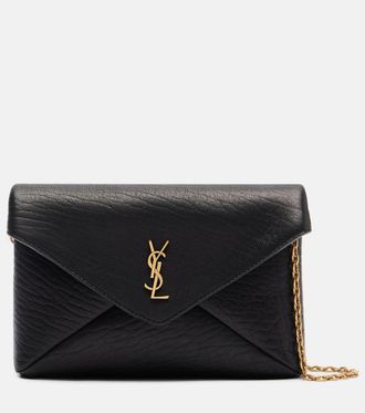 Saint Laurent Clutch Cassandre Small in pelle