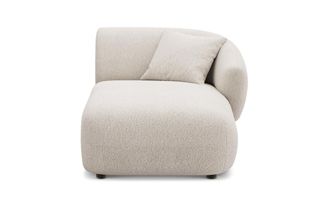 Castlery Auburn Right Chaise Customized, (Performance Boucle) Cream, Spill Resistant, Modular Furniture Set by Castlery, Beige Color