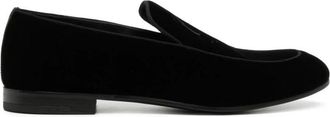 Giorgio Armani Instapper - Heren - Loafers - Zwart - 41 EU - Leer - Schoenen