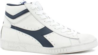 Diadora Game L High Waxed - Heren - Sneakers - Wit - 38 1/2 EU - Leer - Schoenen