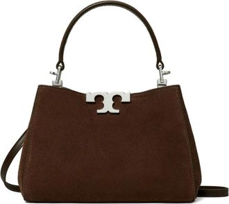 Tory Burch Mini Handtas Eleanor - Dames - Handtassen - Bruin - ONE Size - Leer - Tassen