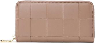 Tiffany & Fred Top-Grain Woven Leather Wallet