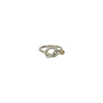 Tiffany & Co. Gold Silver Gold (18K) Silver 925 Band Ring (Pre-Owned)