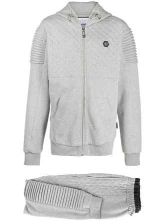 Philipp Plein Gewatteerd trainingspak - Grijs