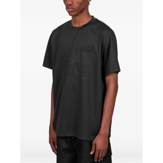 Arte Diagonal Seam Detail T-Shirt - Black