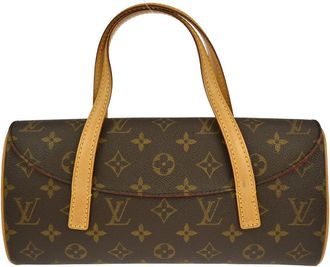 Louis Vuitton Sonatine Handbag Monogram Canvas Brown Canvas Handbag (Pre-Owned)