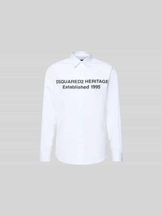 Dsquared2 Regular Fit Freizeithemd aus Baumwolle in Weiss, Gr&ouml;&szlig;e 48