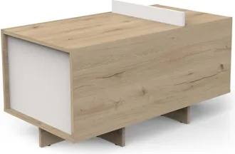 Calicosy Mesa de centro l90,7 cm - efecto madera clara