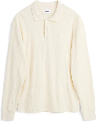 Soulland Robert l/s polo shirt - unisex - Polos - Wit - L/Xl - Katoen - Tops