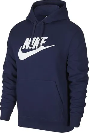 Nike Mens GX Club Hoodie - Midnight Navy/White Size XXL