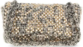 Chanel 2011 Timeless tweed crossbodytas - Grijs