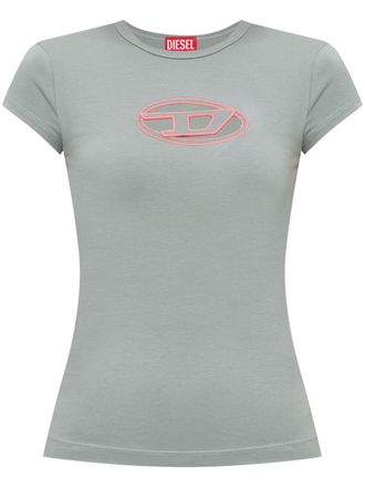 Diesel T-Angie T-shirt - women - Organic Cotton/Elastane/Polyester - L - Grey