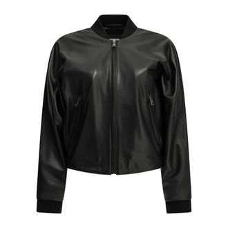 Semper Leren Bomberjack - Dames - Jassen - Zwart - Maat: 2XS Leer