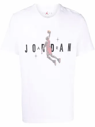 Nike T-shirt met logoprint - Wit